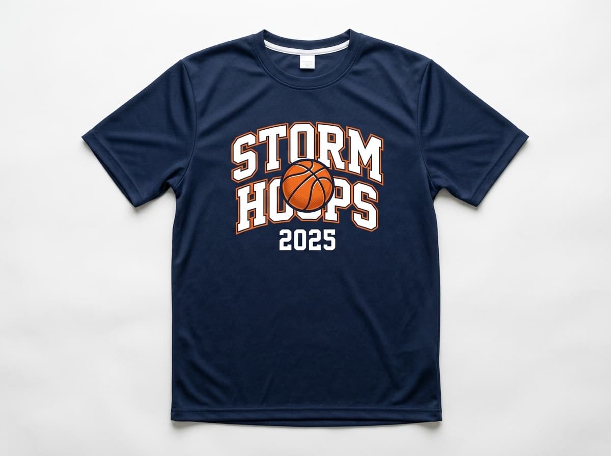 バスケ オリジナルTシャツ制作イメージ チーム名大胆デザイン