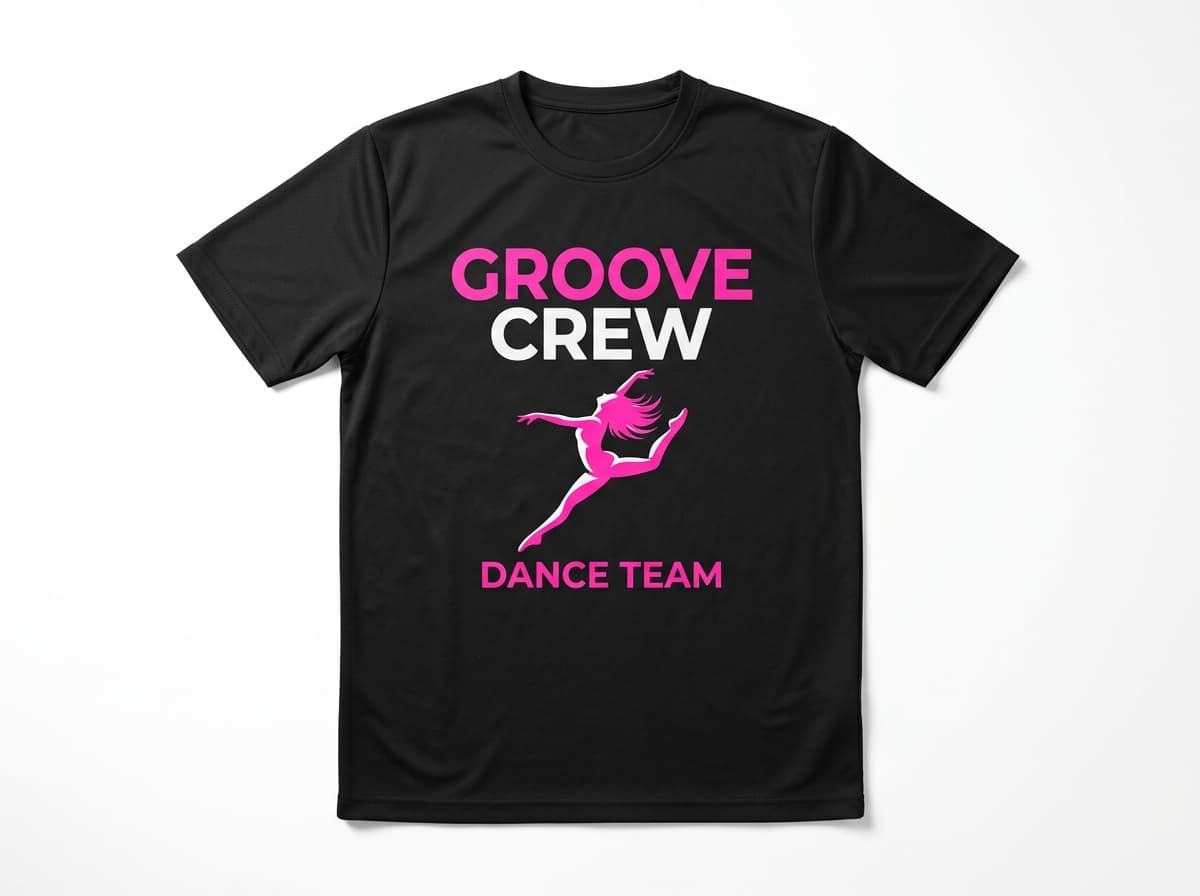 ダンスチーム オリジナルTシャツ制作イメージ チーム名ロゴ