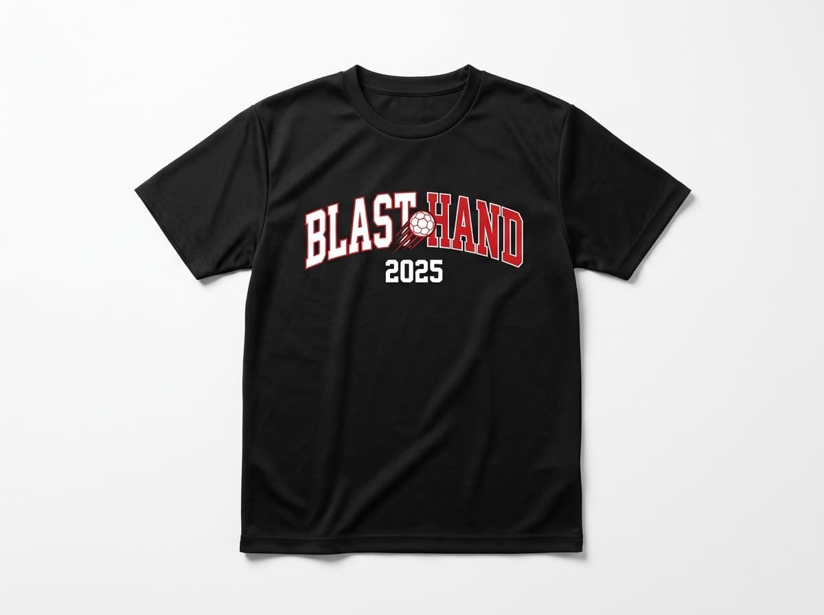 ハンドボール オリジナルTシャツ制作イメージ チーム名大胆デザイン