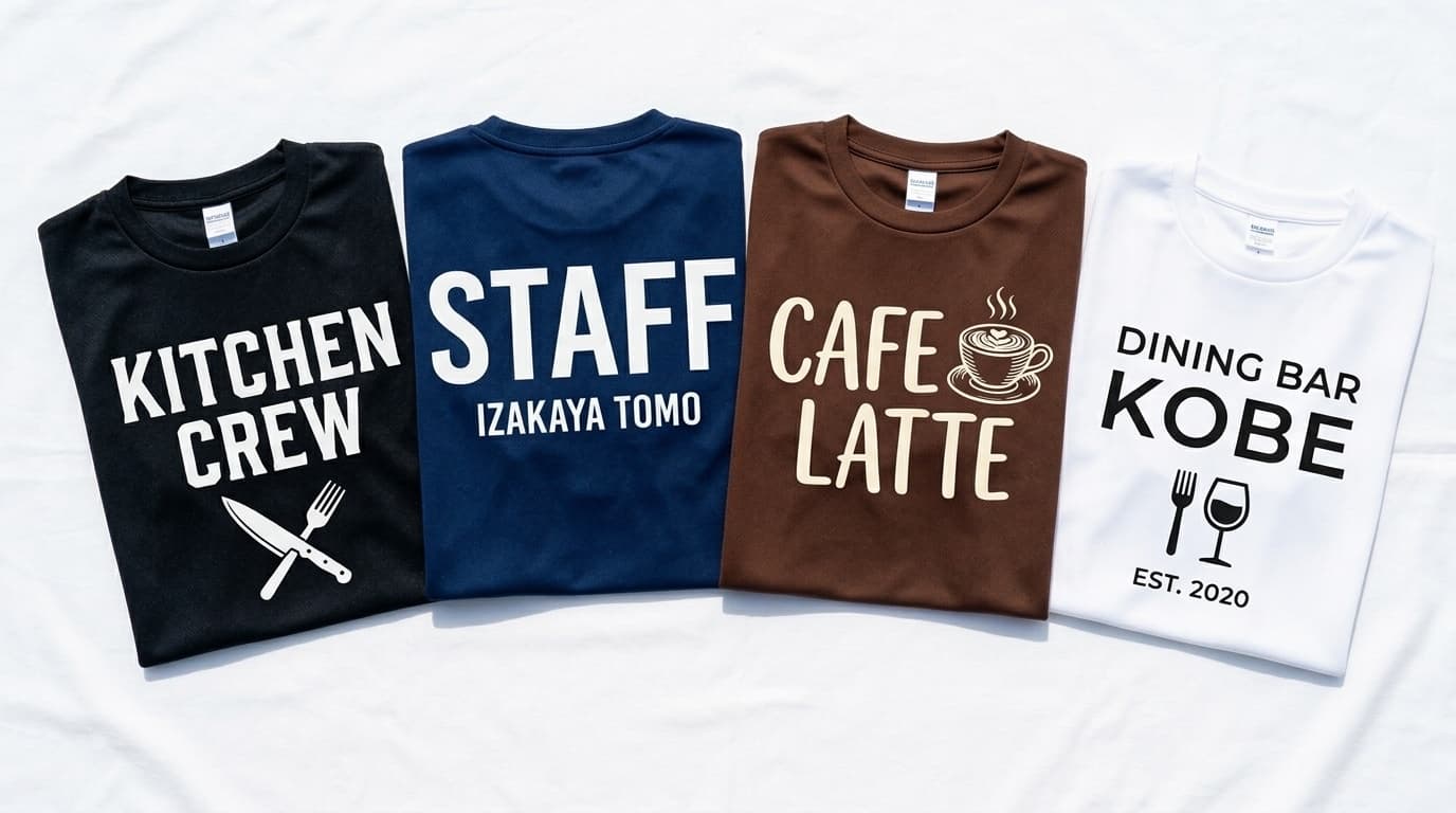 飲食店・店舗・イベント オリジナルTシャツ・制服 制作イメージ