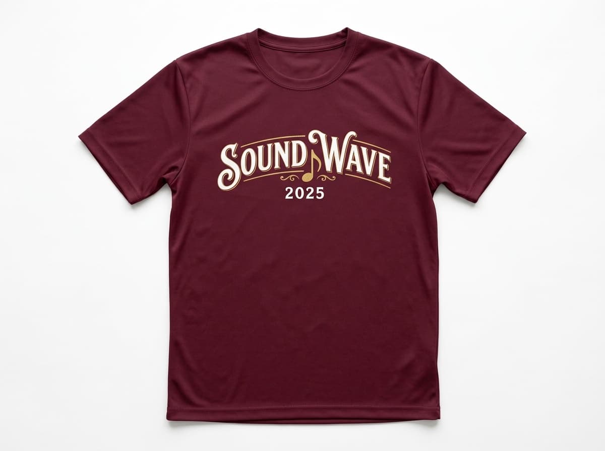 吹奏楽 オリジナルTシャツ制作イメージ 定期演奏会記念デザイン