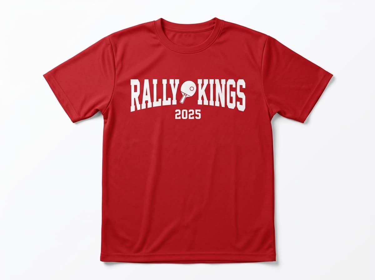 卓球 オリジナルTシャツ制作イメージ チーム名大胆デザイン