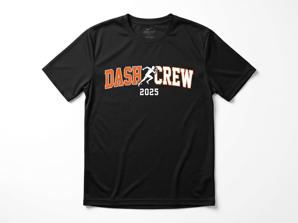 陸上 オリジナルTシャツ制作イメージ チーム名大胆デザイン