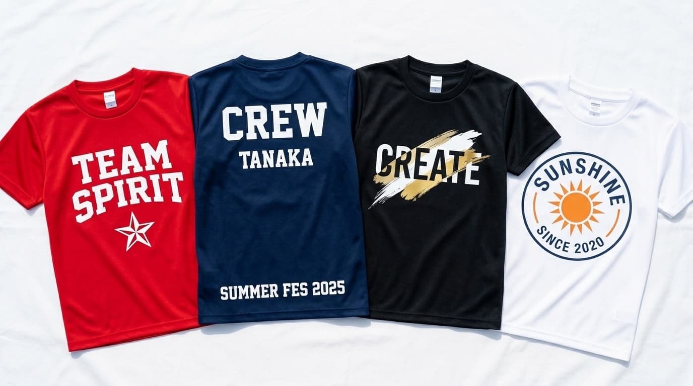 オリジナルプリントTシャツ 制作イメージ