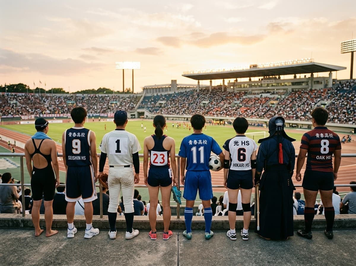 スポーツ名言 チームメイトと肩を組むアスリートたちの後ろ姿