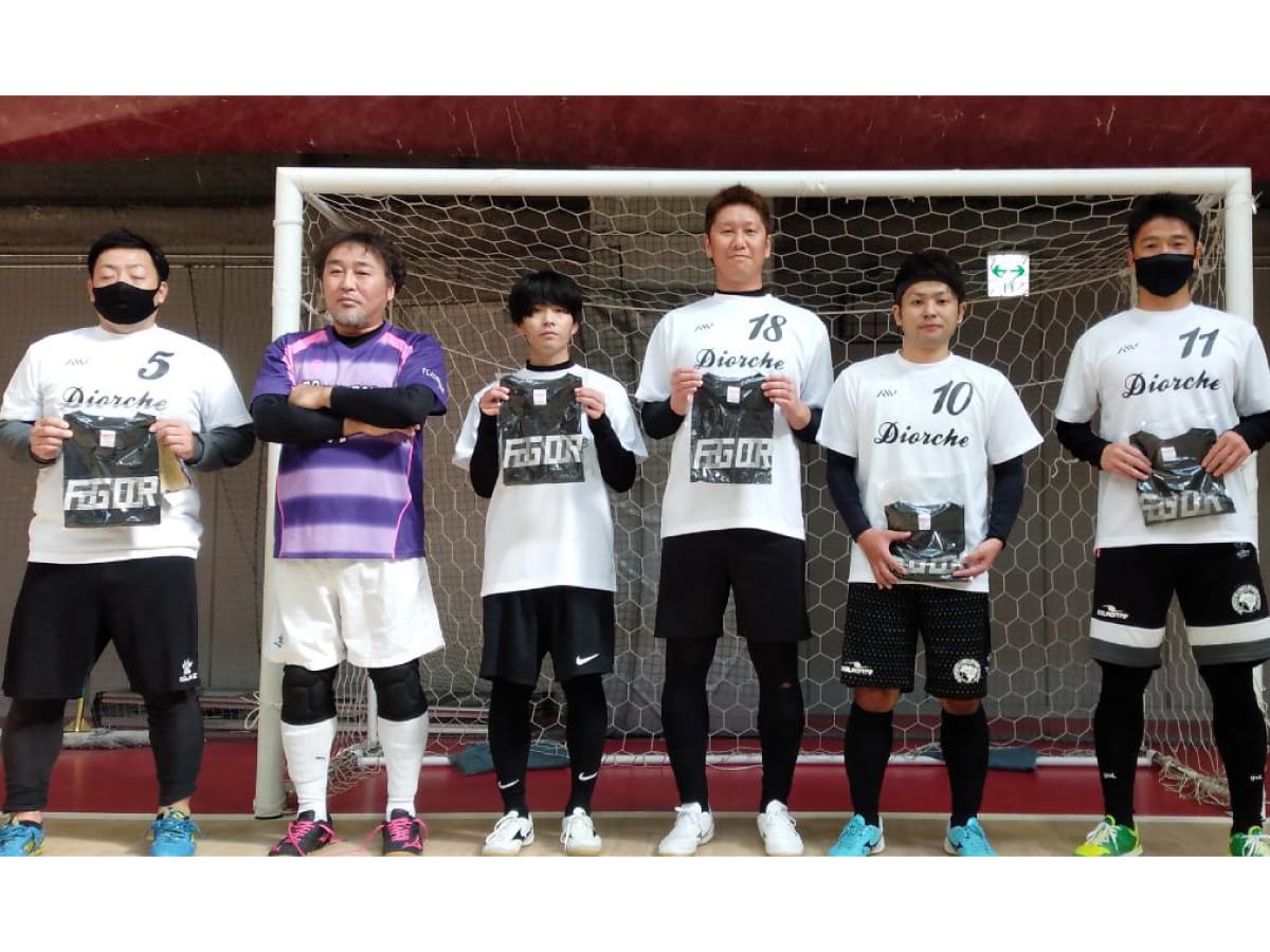 フットサルチーム Diorche様のオリジナルサッカー・フットサルユニフォーム制作実績